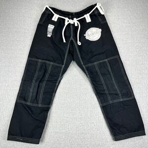 Deus Fight Co Jiu Jitsu Gi Pants Mens 30 A0 Black Ripstop BJJ Grappling Training
